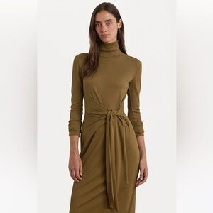 Ralph Lauren Long Sleeve Olive Dress